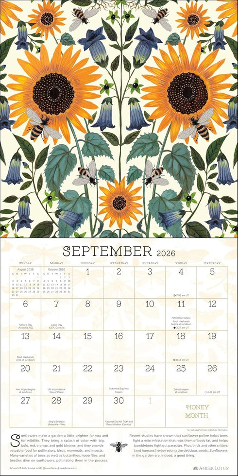 PRAISE FOR THE POLLINATORS 2026 WALL CALENDAR